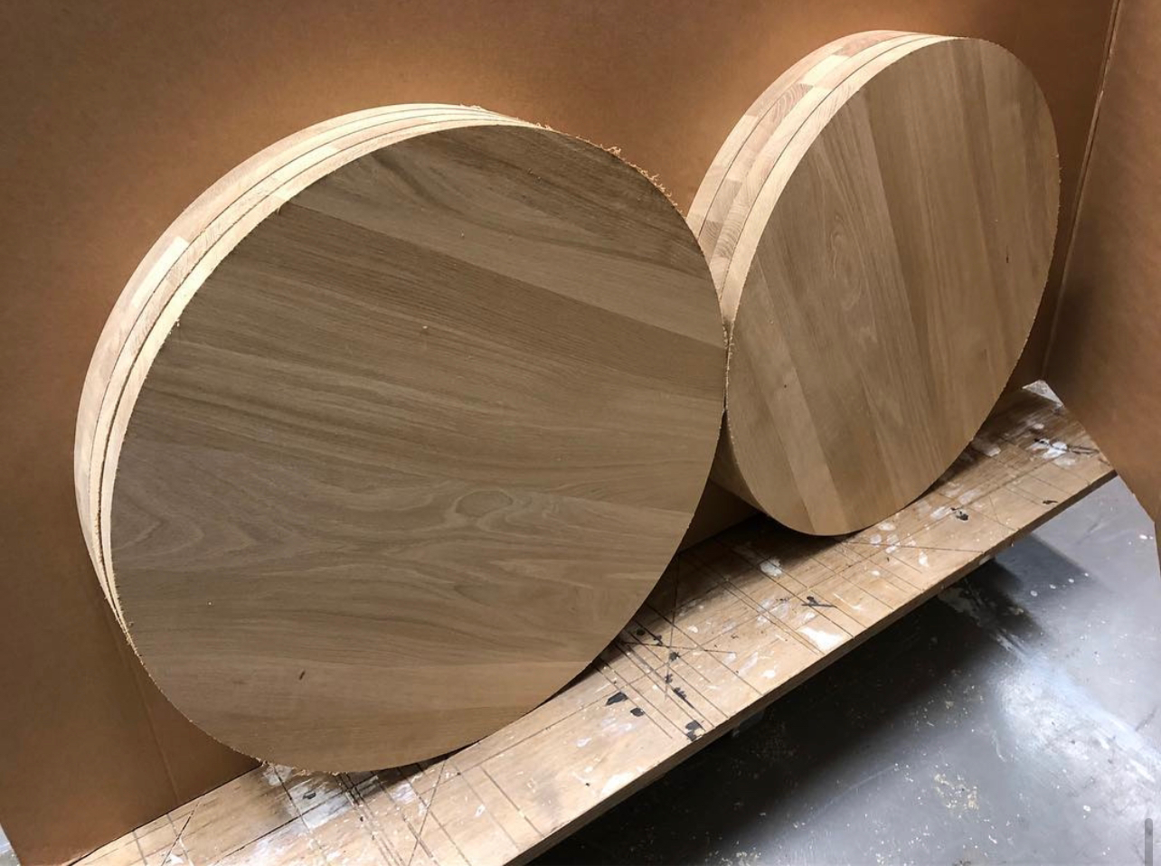 rond eiken houten tafelblad voor houten tafel op maat ronde houten tafel tafelblad hout eikenhout