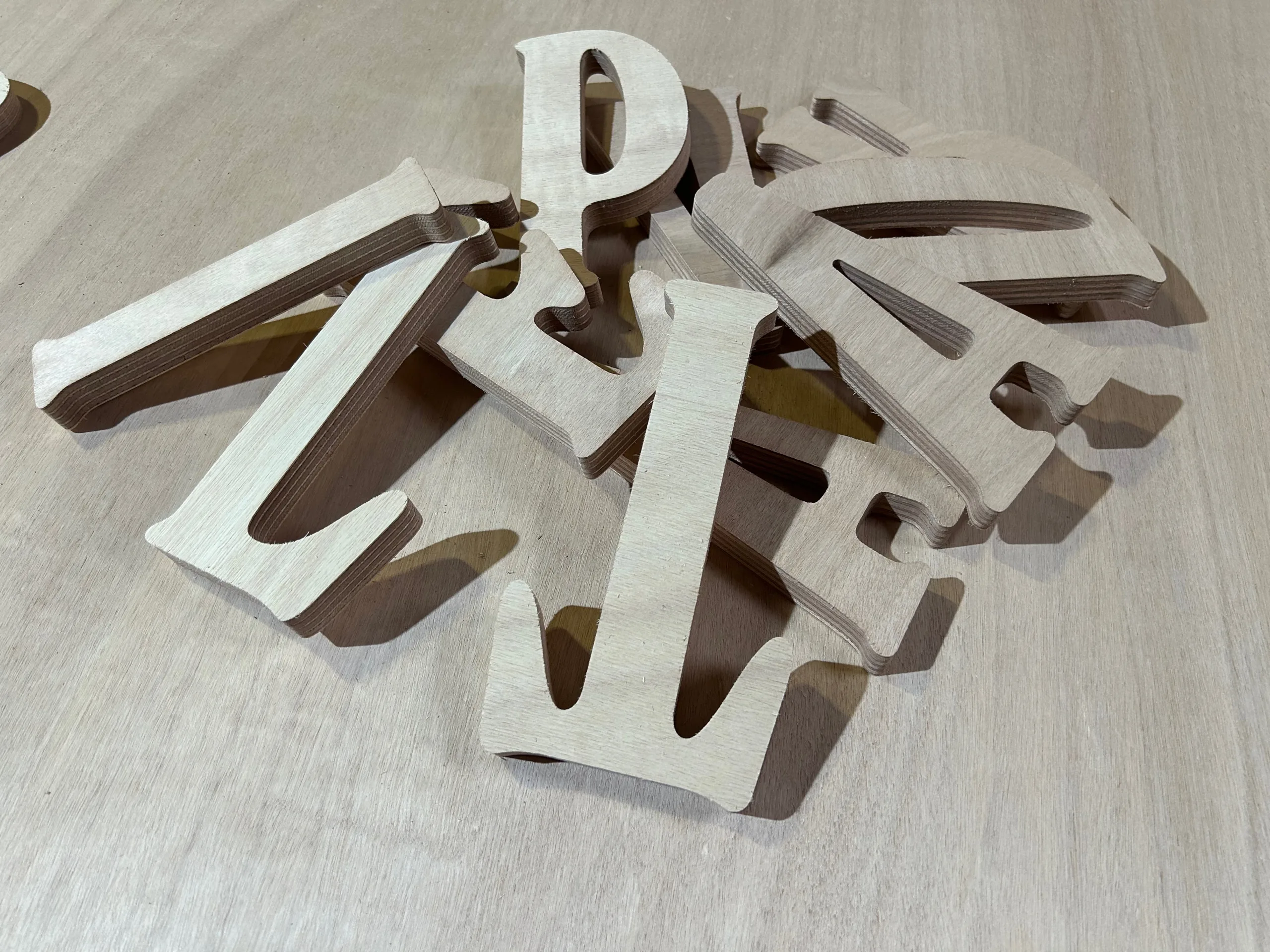 Hardhouten Letters voor Buiten