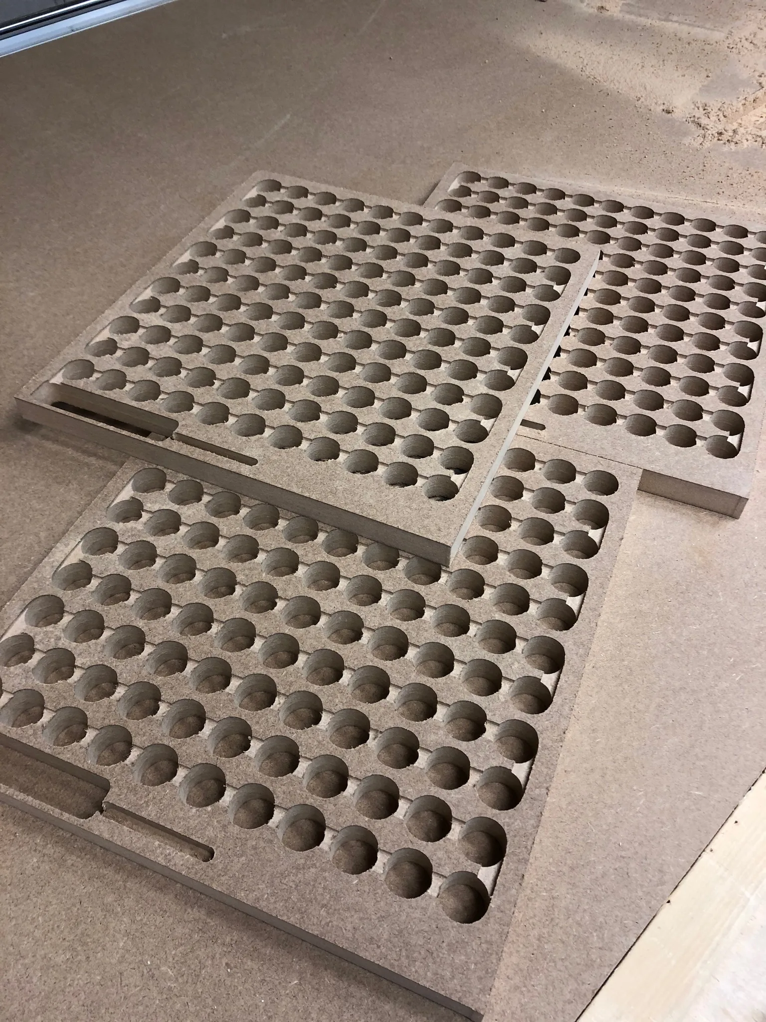 MDF Lampjes Grid Bord