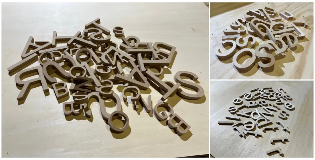 houten letters op maat gemaakt elk font en houtsoort mogelijk cnc houtbewerking utrecht