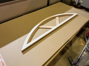 Half Rond Boog Raamkozijn Van Hout Rond Gefreesd Kozijn Hout Houten Kozijn Rond Boogkozijn