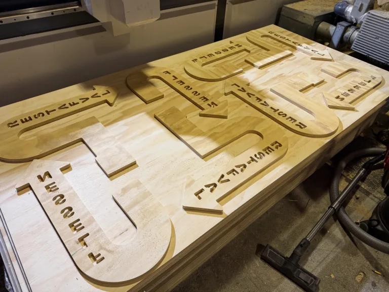 Houten Letters Recycling Borden Aanwijzers Pijlen Voor Recycling Afvalbakken Houten Wegwijzers Borden