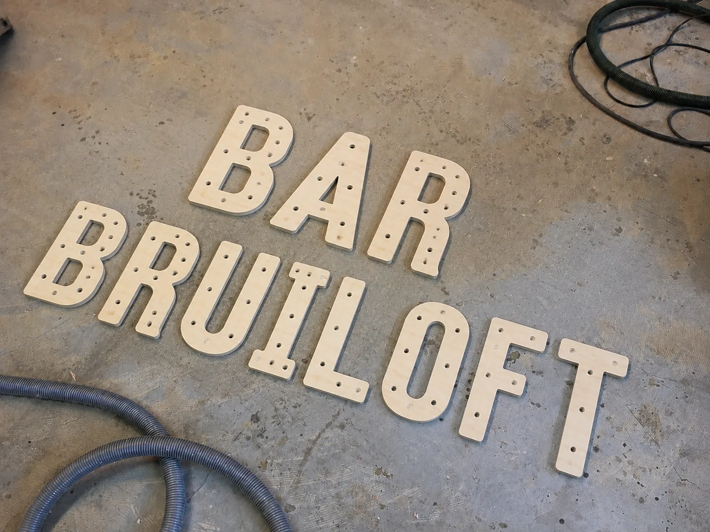 Houten Lichtletters Op Maat Bar En Bruiloft Of Evenement De Firma CNC