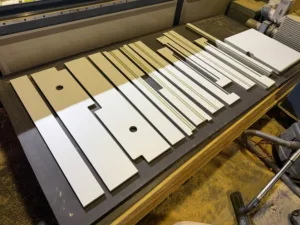 Badkamer Meubel Onderdelen Op Maat Gemaakt Door De Firma Cnc In Utrecht Houten Wastafel Meubel