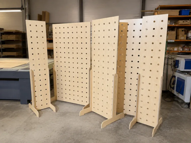 Melamine Berken Pegboard Room Dividers Op Maat Gemaaktmaatwerk Pegboards En Accessories Door De Firma Cnc In Utrecht